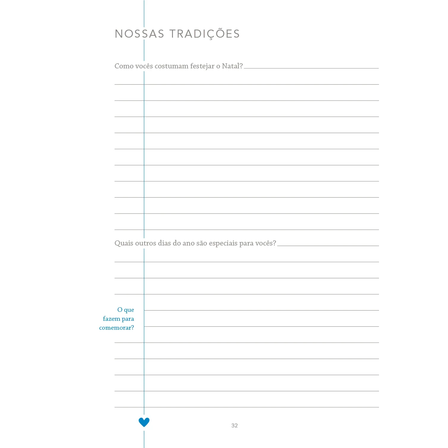 Família, vamos contar a nossa história?